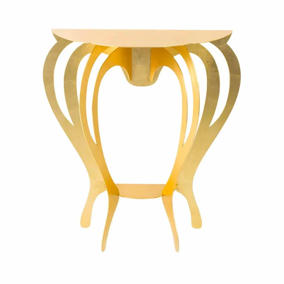 Console en fer coloré de conception moderne Made in Italy - Barbata Viadurini