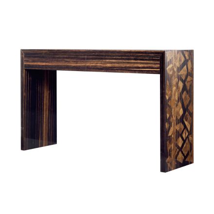 Table console moderne en bois d'ébène Grilli Zarafa made in Italy Viadurini
