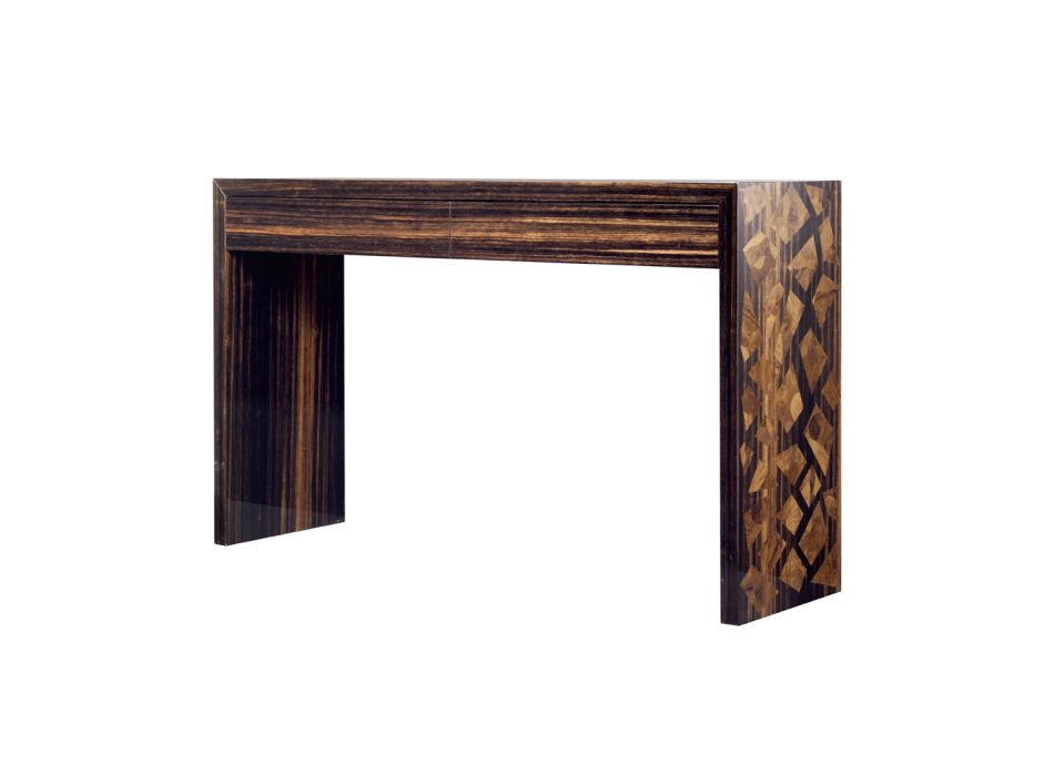 Table console moderne en bois d'ébène Grilli Zarafa made in Italy Viadurini