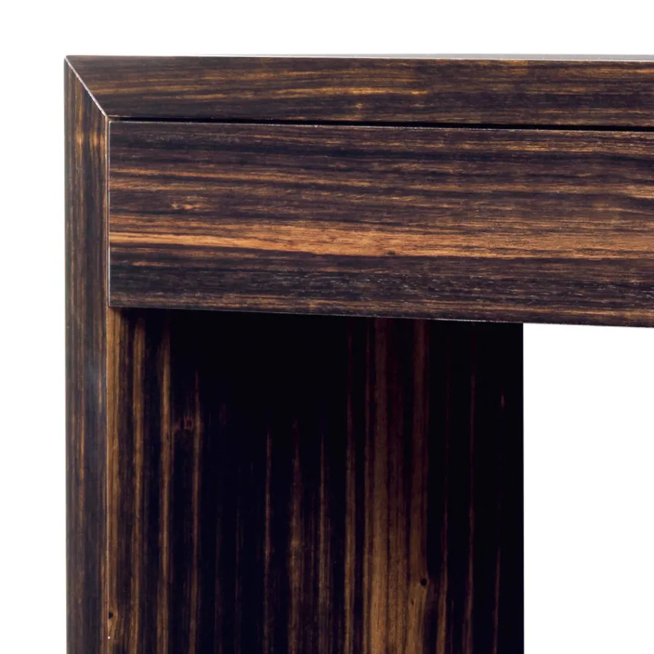 Table console moderne en bois d'ébène Grilli Zarafa made in Italy Viadurini