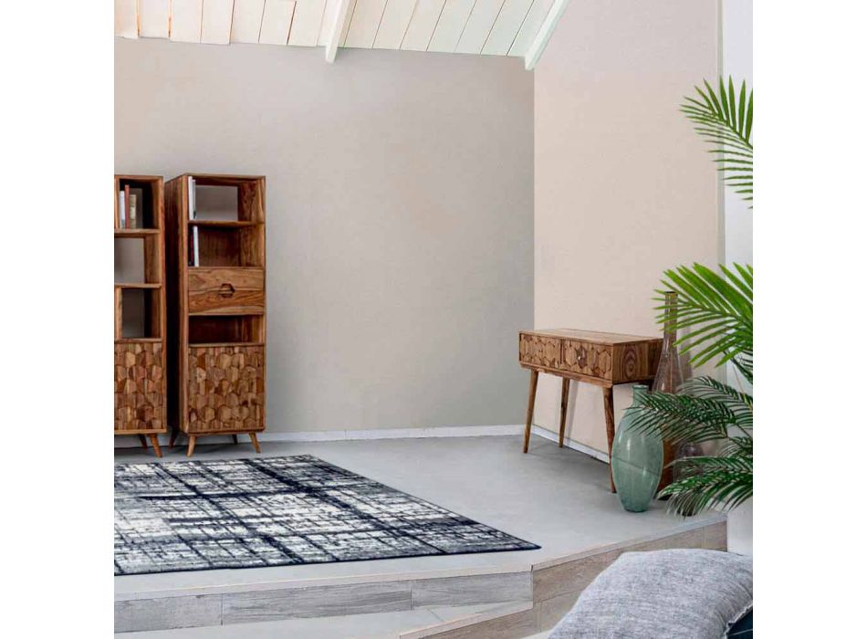 Console en bois de sheesham avec deux tiroirs Design de luxe Homemotion - Fregene Viadurini
