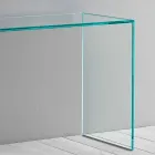 Console en Verre Extra-clair Élégant Design Minimal 2 Dimensions - Selex Viadurini