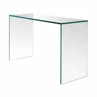 Console en Verre Extra-clair Élégant Design Minimal 2 Dimensions - Selex Viadurini