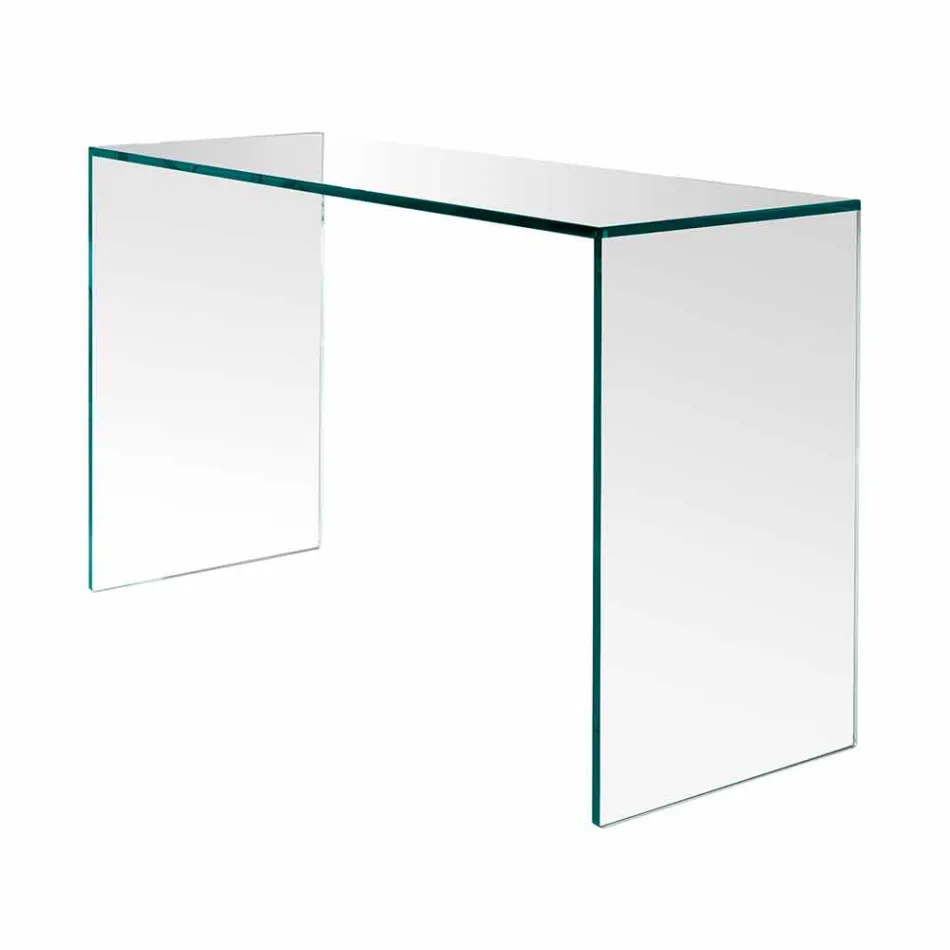Console en Verre Extra-clair Élégant Design Minimal 2 Dimensions - Selex Viadurini