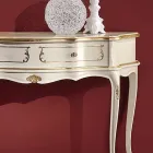 Console d'entrée classique en bois avec 1 tiroir Made in Italy - Leonor Viadurini