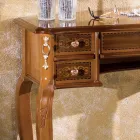 Console d'entrée classique en bois avec 5 tiroirs Made in Italy - Richard Viadurini