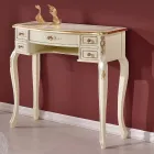Console d'entrée classique en bois avec 5 tiroirs Made in Italy - Richard Viadurini