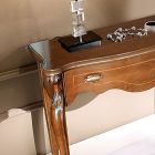 Console d'entrée en bois classique avec tiroir Made in Italy - Ottaviano Viadurini