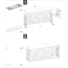 Console d'Entrée Dorée avec Structure en Fer et Plateau en Marbre - Carlotta Viadurini