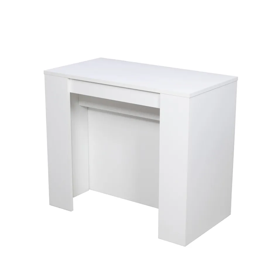 Console extensible moderne 296 cm en bois mélaminé fabriquée en Italie - Ariella Viadurini