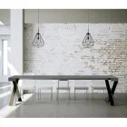 Console moderne extensible jusqu'à 300 cm avec cadre anthracite fabriquée en Italie - Avventura Viadurini