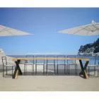 Console moderne extensible jusqu'à 300 cm avec cadre anthracite fabriquée en Italie - Avventura Viadurini