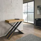 Console moderne extensible jusqu'à 300 cm avec cadre anthracite fabriquée en Italie - Avventura Viadurini