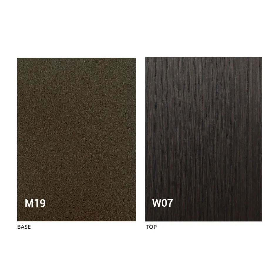 Console de table extensible moderne en bois de chêne et métal fabriqué en Italie - Nappo Viadurini