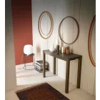 Console moderne extensible en bois de chêne et métal Made in Italy - Nappo Viadurini