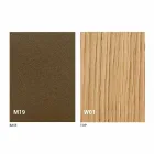 Console moderne extensible en bois de chêne et métal Made in Italy - Nappo Viadurini