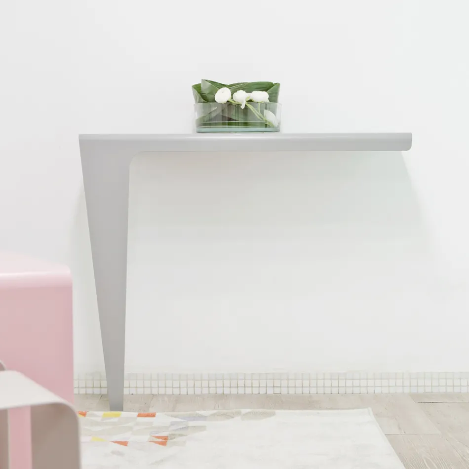 Console design minimaliste moderne en métal coloré Made in Italy - Benjamin Viadurini