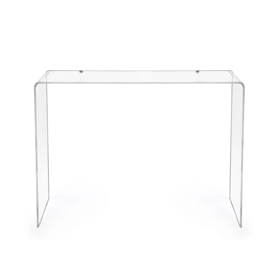 Console moderne en plexiglas transparent ou multicolore, fabriquée en Italie - Emy Viadurini