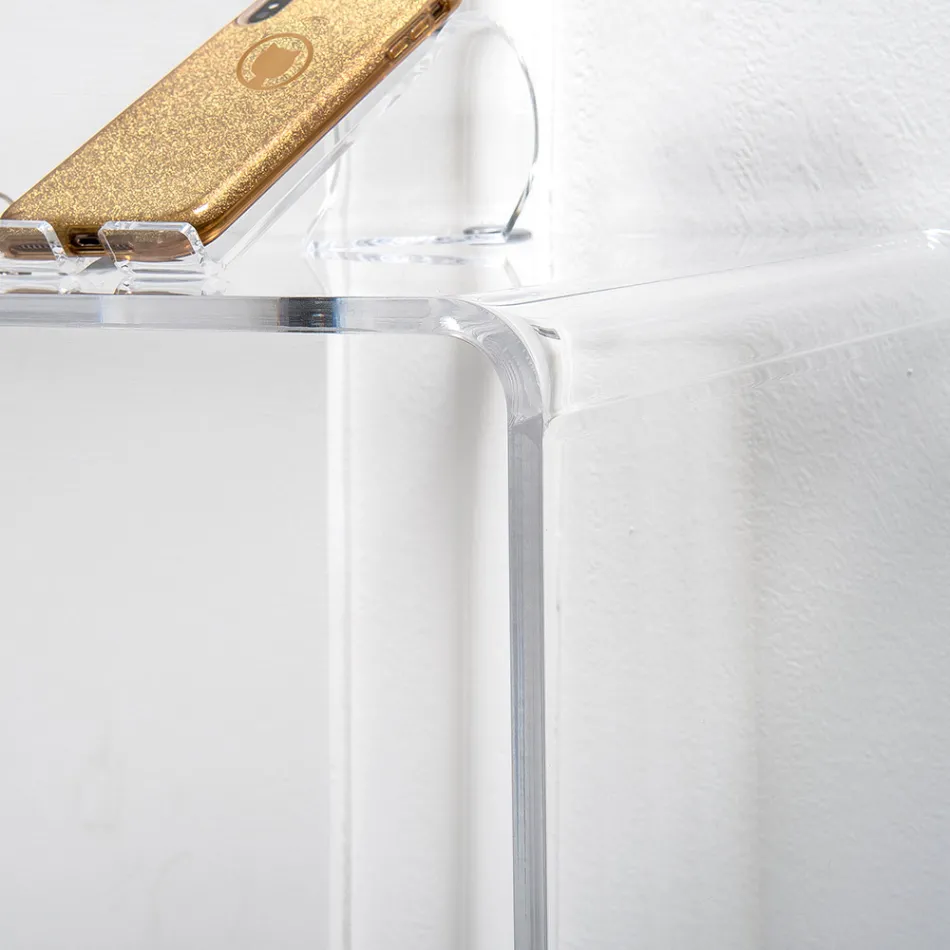 Console moderne en plexiglas transparent ou multicolore, fabriquée en Italie - Emy Viadurini
