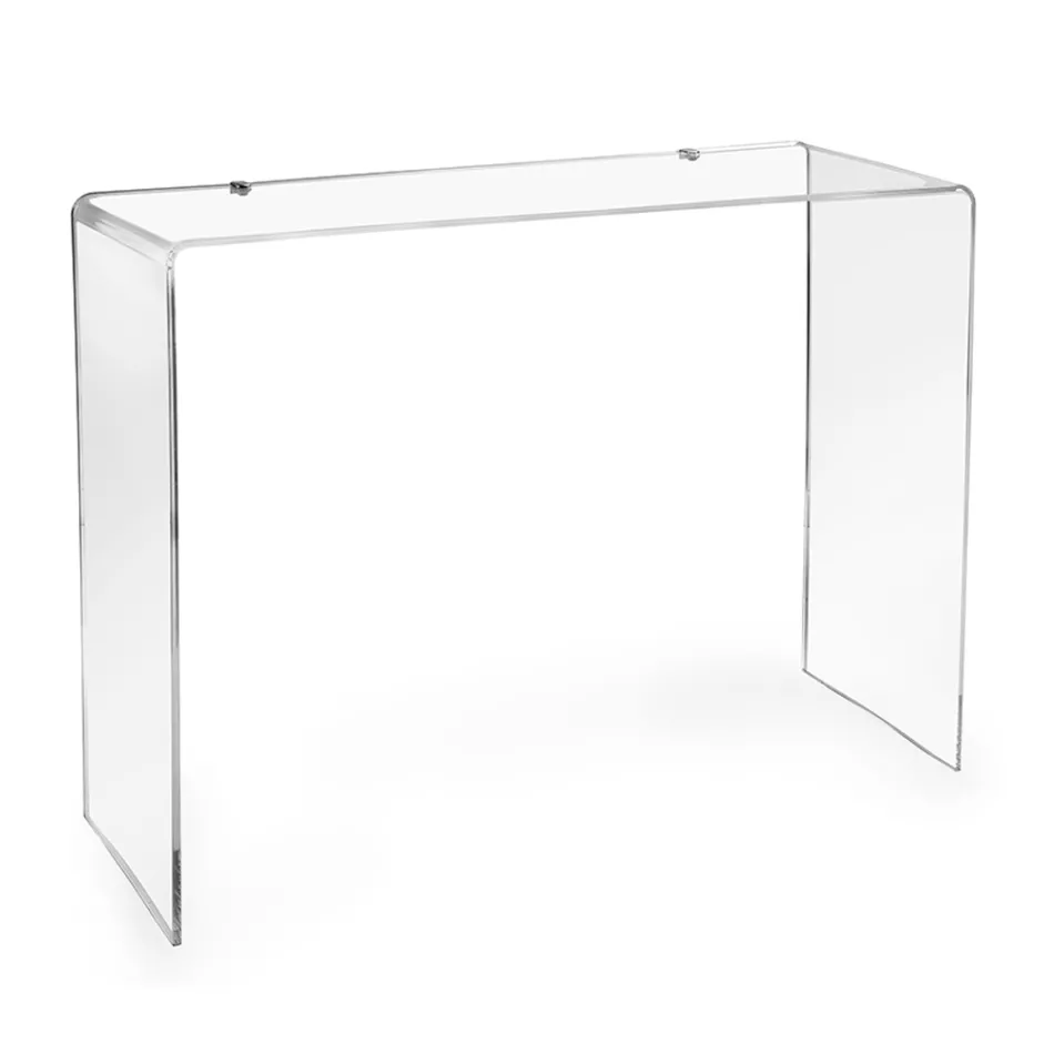 Console moderne en plexiglas transparent ou multicolore, fabriquée en Italie - Emy Viadurini