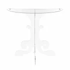 Console moderne en plexiglas transparent produite en Italie, Belfiore Viadurini
