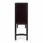 Table Console Design Vintage en Bois d'Orme Noir 5 Tiroirs Homemotion - Sonten Viadurini