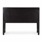 Table Console Design Vintage en Bois d'Orme Noir 5 Tiroirs Homemotion - Sonten Viadurini