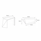 Console pour entrée moderne en verre extralight Made in Italy - Rosalia Viadurini