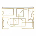 Console rectangulaire de design moderne en fer et miroir - Billie Viadurini