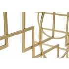 Console rectangulaire de design moderne en fer et miroir - Billie Viadurini