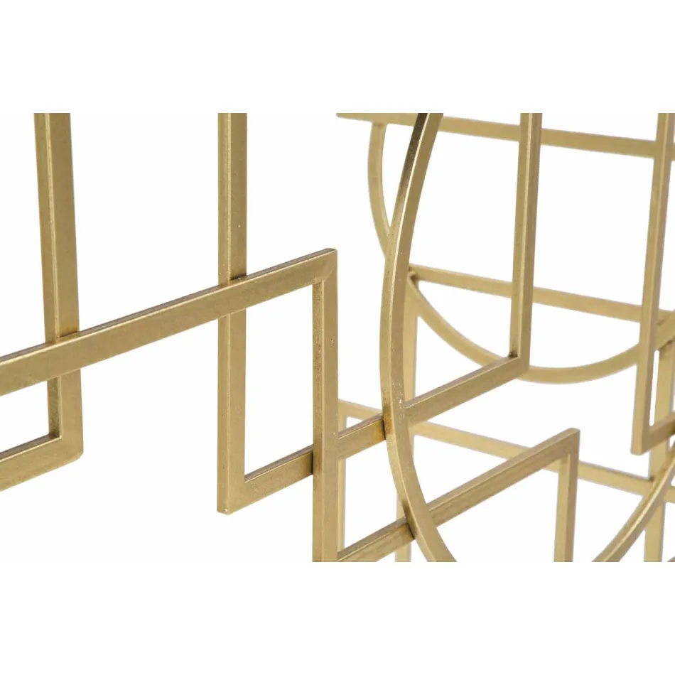 Console rectangulaire de design moderne en fer et miroir - Billie Viadurini