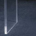 Console de salon en cristal acrylique transparent minimal - Amedea Viadurini