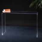 Console de salon en cristal acrylique transparent minimal - Amedea Viadurini