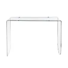 Console Alarico en plexiglas transparent au design moderne, fabriquée en Italie Viadurini