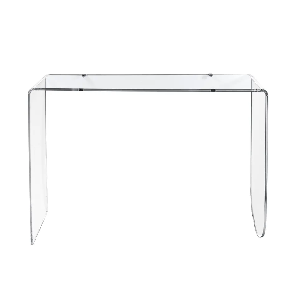 Console Alarico en plexiglas transparent au design moderne, fabriquée en Italie Viadurini