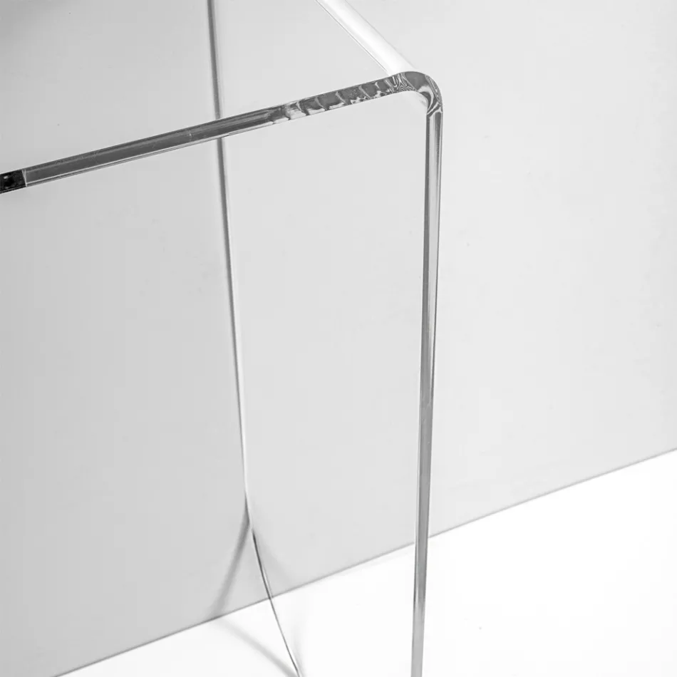 Console Alarico en plexiglas transparent au design moderne, fabriquée en Italie Viadurini