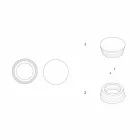 Conteneur de centre de table en marbre laminé de luxe italien - Leonida Viadurini