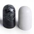 Récipients à sel et à poivre en marbre de Carrare et Marquinia fabriqués en Italie - Xino