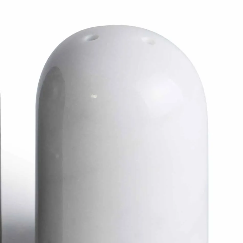 Récipients à sel et à poivre en marbre de Carrare et Marquinia fabriqués en Italie - Xino Viadurini