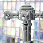 Paire de robinets de lavabo en laiton design vintage fabriqués en Italie - Elisea Viadurini