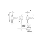 Paire de robinets de lavabo vintage en laiton fabriqués en Italie – Katerina Viadurini