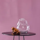 Paire de Vases Décoratifs en Verre Soufflé Transparent, Fabriqués en Italie - Pedro Viadurini
