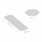 Paire de plateaux en acier laqué noir ou or design moderne - Savona Viadurini