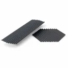 Paire de plateaux en acier laqué noir ou or design moderne - Savona Viadurini