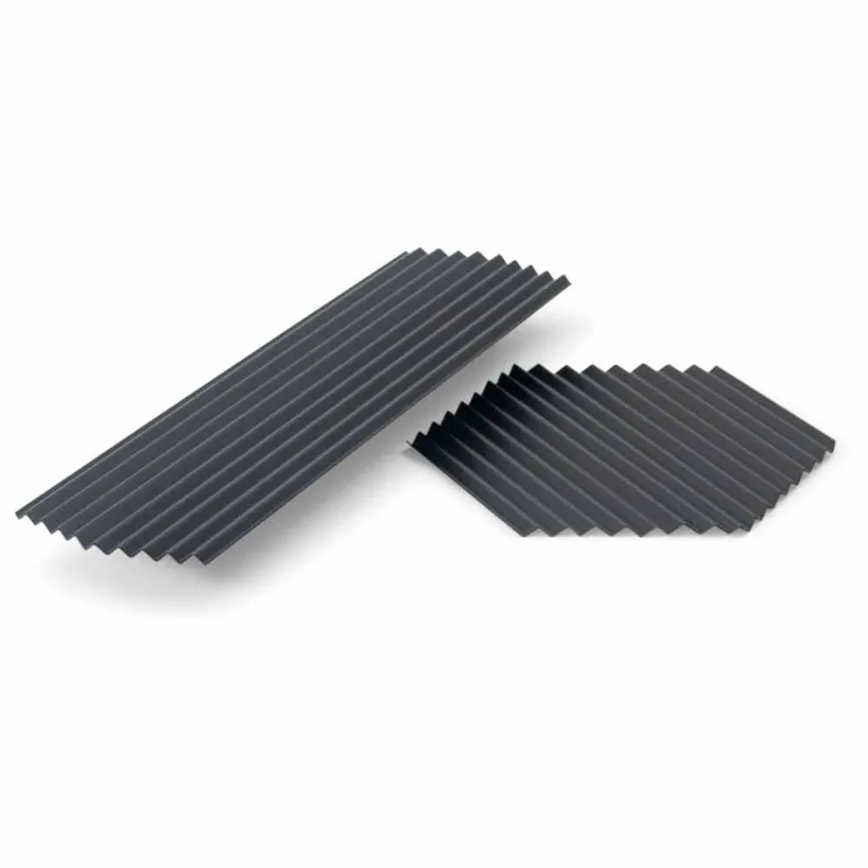 Paire de plateaux en acier laqué noir ou or design moderne - Savona Viadurini