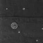 Housse de couette en lin noir avec cristaux pour lit double de luxe - Damante Viadurini