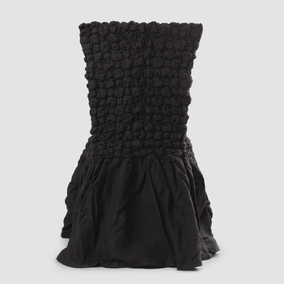 Housse de chaise élégante avec dossier pour salon en lin brodé - Panteo Viadurini