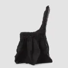 Housse de chaise élégante avec dossier pour salon en lin brodé - Panteo Viadurini