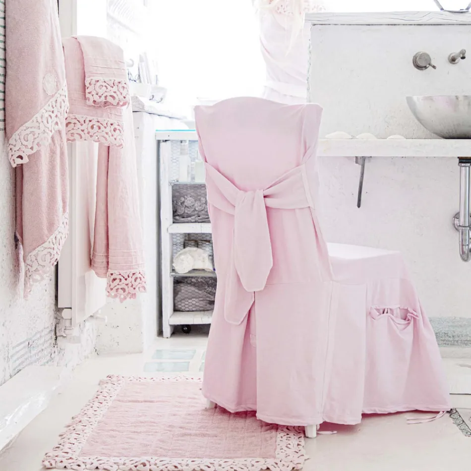 Housse de chaise élégante pour salon en coton coloré avec dossier - Filippa Viadurini