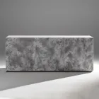 Buffet 3 portes avec 3 étagères intérieures en bois et MDF - Pesci Viadurini